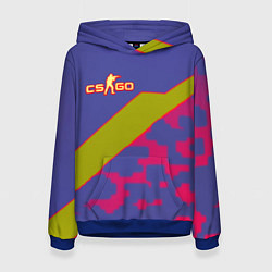 Толстовка-худи женская Counter strike camo line, цвет: 3D-синий