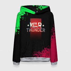 Толстовка-худи женская Вартандер брызги красок, цвет: 3D-меланж