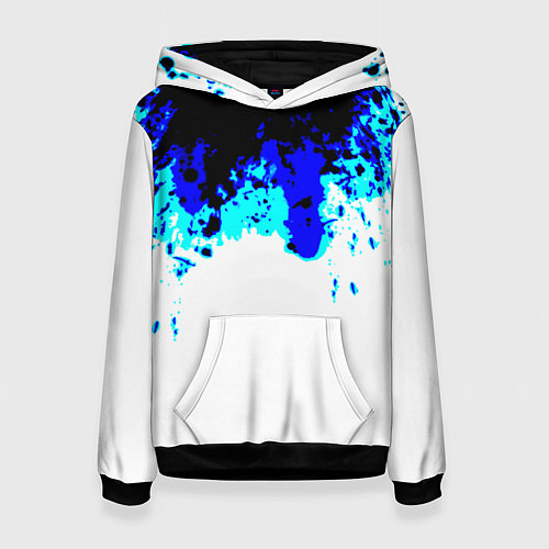 Женская толстовка Синяя кровь андроида / 3D-Черный – фото 1