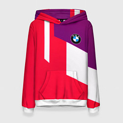 Толстовка-худи женская BMW geometry sport, цвет: 3D-белый