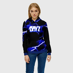 Толстовка-худи женская DayZ storm steel, цвет: 3D-синий — фото 2