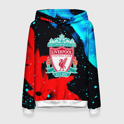 Женская толстовка Liverpool fire steel