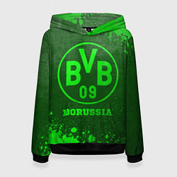 Толстовка-худи женская Borussia - green gradient, цвет: 3D-черный