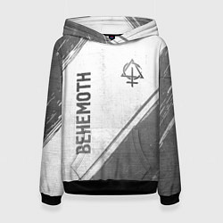 Толстовка-худи женская Behemoth - white gradient вертикально, цвет: 3D-черный