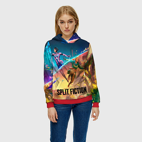 Женская толстовка Главные герои Split fiction / 3D-Красный – фото 3