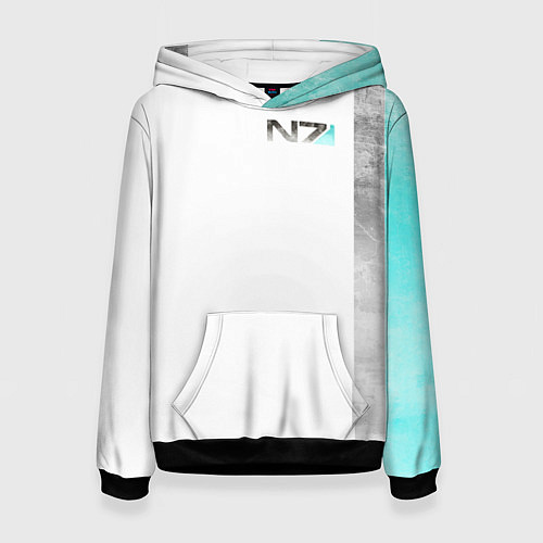 Женская толстовка Shepard N7 - галлюцинации / 3D-Черный – фото 1