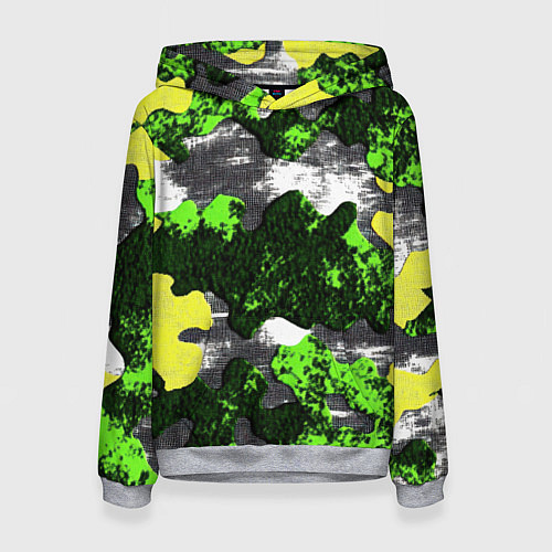 Женская толстовка Камуфляж из брызг краски / 3D-Меланж – фото 1
