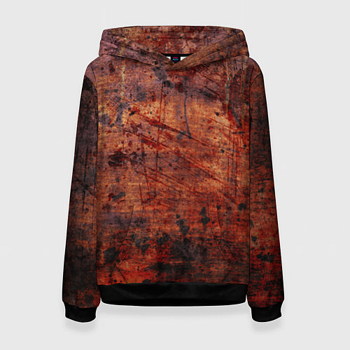 Женская толстовка Абстракция - rusty mood / 3D-Черный – фото 1