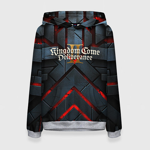 Женская толстовка Kingdom Come Deliverance 2 каменные плиты / 3D-Меланж – фото 1