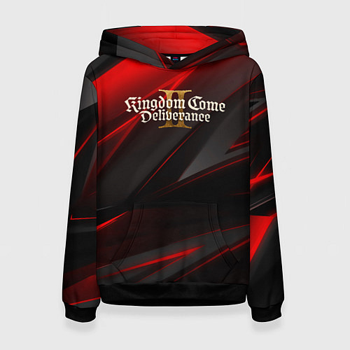 Женская толстовка Kingdom Come Deliverance 2 red black / 3D-Черный – фото 1