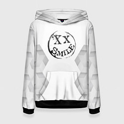 Толстовка-худи женская Avril Lavigne white poly, цвет: 3D-черный