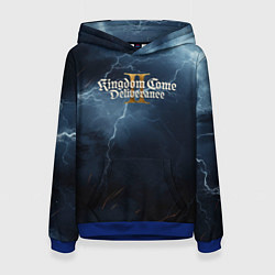 Толстовка-худи женская Kingdom Come Deliverance 2 blue sky, цвет: 3D-синий