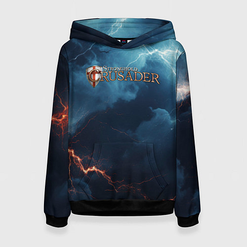Женская толстовка Stronghold сrusader крестоносец бури / 3D-Черный – фото 1