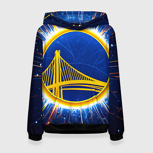 Женская толстовка Голден Стэйт Уорриорз логотип / 3D-Черный – фото 1
