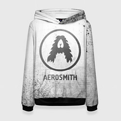 Толстовка-худи женская Aerosmith - white gradient, цвет: 3D-черный