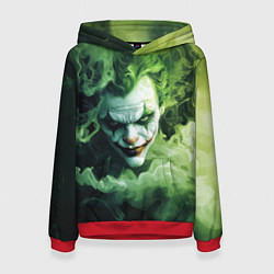 Толстовка-худи женская Джокер зеленый дым, цвет: 3D-красный