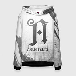 Толстовка-худи женская Architects - white gradient, цвет: 3D-черный