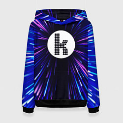 Толстовка-худи женская The Killers neon energy, цвет: 3D-черный