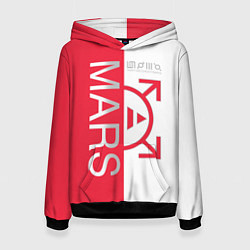 Толстовка-худи женская 30 Seconds to Mars poster, цвет: 3D-черный