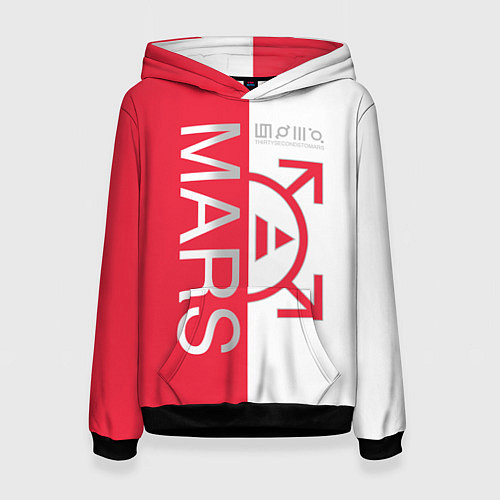 Женская толстовка 30 Seconds to Mars poster / 3D-Черный – фото 1