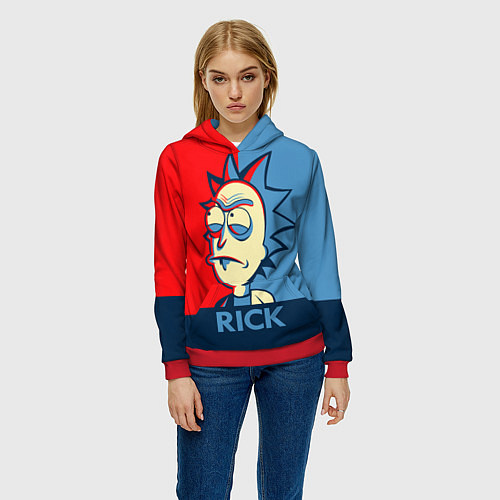 Женская толстовка Rick pop art / 3D-Красный – фото 3