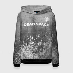 Толстовка-худи женская Dead Space - grey gradient посередине, цвет: 3D-черный