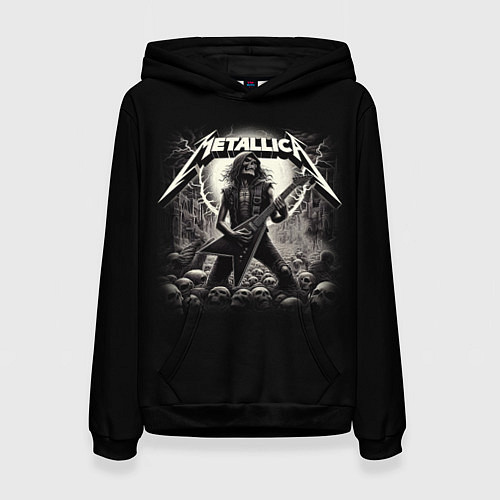 Женская толстовка Metallica - guitar solo / 3D-Черный – фото 1