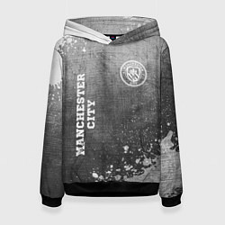 Женская толстовка Manchester City - grey gradient вертикально