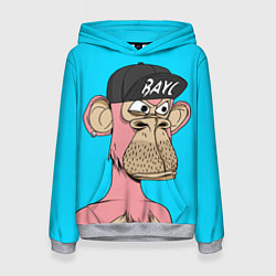 Толстовка-худи женская NFT pink ape, цвет: 3D-меланж