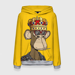 Толстовка-худи женская NFT ape king, цвет: 3D-меланж