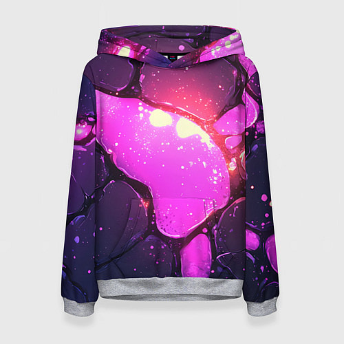 Женская толстовка Розовая текстура разлом плит / 3D-Меланж – фото 1