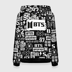 Женская толстовка Bangtan Boys pattern black