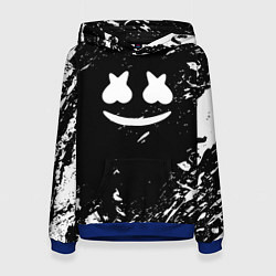 Женская толстовка Marshmello брызги красок