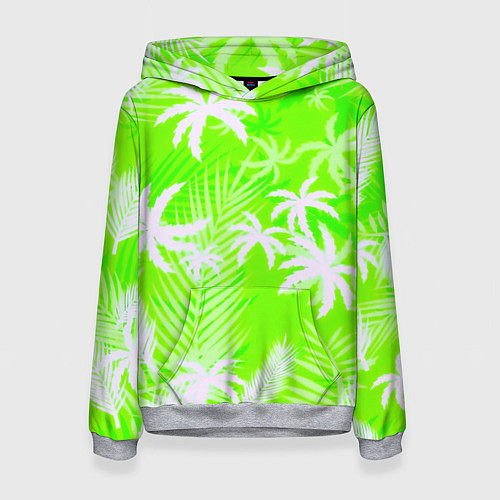 Женская толстовка Кислотные тропики / 3D-Меланж – фото 1