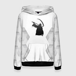 Толстовка-худи женская Children of Bodom white poly, цвет: 3D-черный