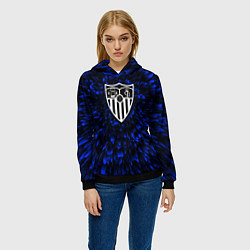 Толстовка-худи женская Sevilla blue energy, цвет: 3D-черный — фото 2