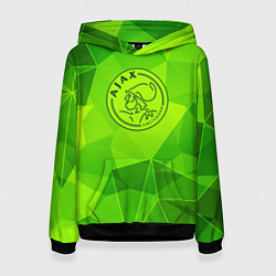 Толстовка-худи женская Ajax green poly, цвет: 3D-черный