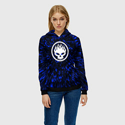 Толстовка-худи женская The Offspring blue energy, цвет: 3D-черный — фото 2