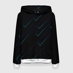 Женская толстовка Color blue black