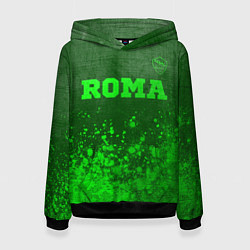 Толстовка-худи женская Roma - green gradient посередине, цвет: 3D-черный