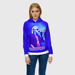 Толстовка-худи женская Кинчев Константин, цвет: 3D-белый — фото 2