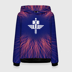 Толстовка-худи женская Manowar red energy, цвет: 3D-черный
