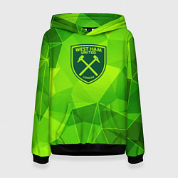 Женская толстовка West Ham green poly