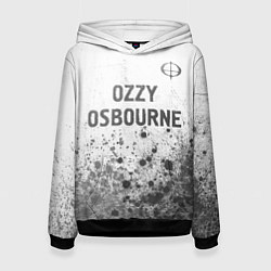 Толстовка-худи женская Ozzy Osbourne - white gradient посередине, цвет: 3D-черный