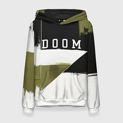 Толстовка-худи женская Doom The Dark Ages, цвет: 3D-белый