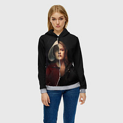 Толстовка-худи женская Джун Осборн - Рассказ служанки, цвет: 3D-меланж — фото 2