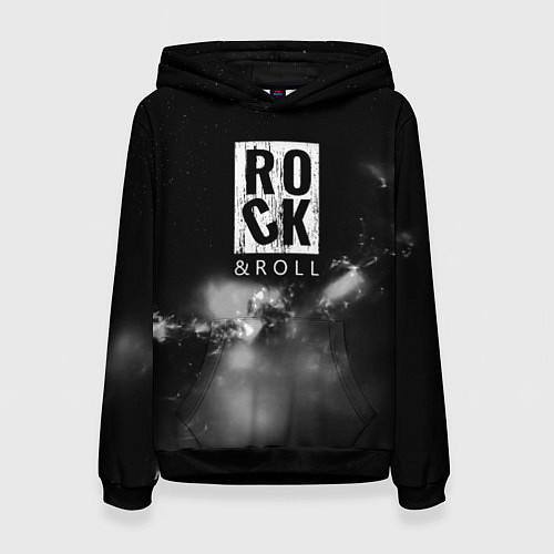 Женская толстовка Рок н ролл дым / 3D-Черный – фото 1