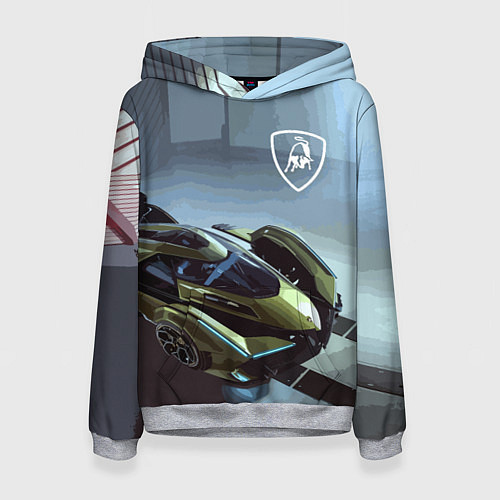 Женская толстовка Lamborghini - motorsport extreme / 3D-Меланж – фото 1
