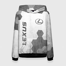 Женская толстовка Lexus - white gradient вертикально