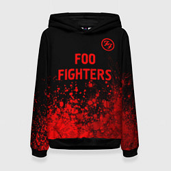 Женская толстовка Foo Fighters - red gradient посередине